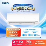 [FREE SHIPPING] Haier 5 Star Triple Inverter Air Conditioner (1HP/1.5HP)/ECO/47% Faster Cooling/Smar