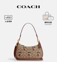 COACH/Coach official Disney co-branded ladies printed one-shoulder handbag underarm bag CM196