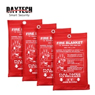 Daytech 4PCS Household Fireproof Blanket Glass Fiber Safety Fireproof (1.0m x 1.0m) FB01
