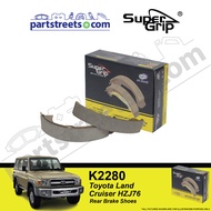 Super Grip Rear Brake Shoe - Toyota Land Cruiser HZJ76 - K2280 (1 set)