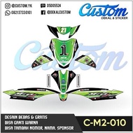 DEKAL STIKER MOTOR MIO J DECAL STICKER lorenzo hijau balap modif