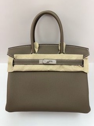 Hermes Birkin 30 大象灰銀扣 togo G