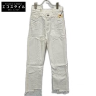 John Lynx JL107-PT127 White 100% Cotton Denim Pants, Size 26 [Used]