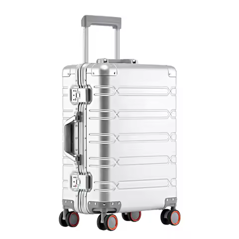 100% Aluminum-magnesium alloy Travel Suitcase Rolling Luggage 20/24/29 inch Trolley Luggage Carry-On