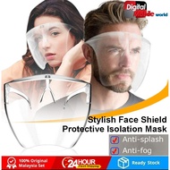 Adult No dizzy Full Face shield acrylic Blocc Visor Sunglasses Eye goggles safety glasses anti-spray