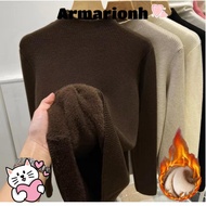 ARMARIO Turtleneck Sweater, Women Autumn Winter Knitted Pullover, Warm Sueter Elegant Slim Tops Knit