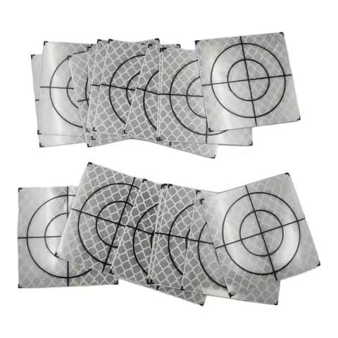 100Pcs Size 20/30/40/50/60MM Reflector Sheet For Leica Total Station Survey Geography White Target S