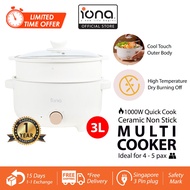 IONA 3.0L Electric Multi Cooker With Steamer | Non Stick Ceramic Cooker Hotpot 多功能 电煮锅 - GLMC1832