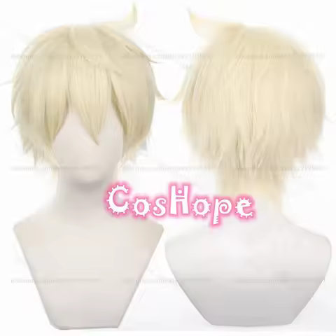 Bennett Cosplay Wig Short Wig Ash Gold Wig Cosplay Anime Cosplay Wigs Heat Resistant Synthetic Wigs 