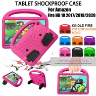 Kids Case For Amazon Fire HD 10 Plus case 2017 2019 2020 Cover For Amazon HD10 Plus EVA Full Body Sh