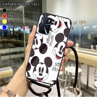 Softcase Glass FREE Sling Tali for Oppo A16 [CTSHOP02] - Casing Tali - Case Tali - Case Tali Kaca - 