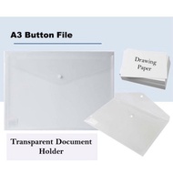 A3 Button File Document File B4 Drawing Block Holder Transparent File Holder