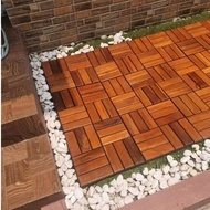 Zig-zag teak wood flooring, 30x30 Decking tiles, indoor and outdoor wooden floor/s
