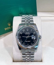 👑[現貨]🔥🔥Rolex Datejust 勞力士日誌型系列 116234 黑面羅馬 36mm 18k白金圈/鋼帶 自動機械 淨錶 rolex submariner/rolex daytona/rol