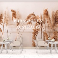 3d Reed Wallpaper Simple Nordic Style Living Room TV Background Wall Decoration Beauty Salon Clothin