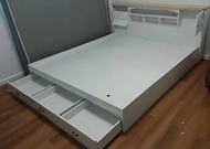 SHOP NBL เตียงนอน ELSA 5/6 ฟุต // MODEL : B-5107 ดีไซน์สวยหรู สไตล์ยุโรป เตียง 2 ลิ้นชัก 1 บานเปิด ส