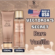 Victoria Secret Bare Vanilla Chính Hãng - Body Mist Victoria Secret Bare Vanilla 250ml &amp; Lotion Victoria Secret Bare Vanilla Chính Hãng 236ml