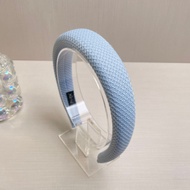 Gratis Ongkir - Bando Korea Wanita Kain Motif Tikar Busa Tebal / Bando Fashion Korea Elegant Bandana