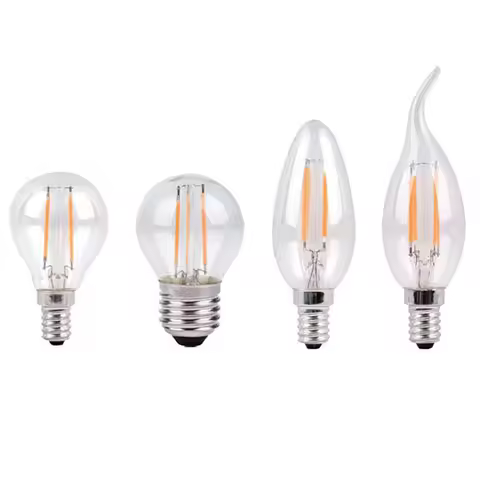 LED Edison Bulb 8W 12W 16W G45 Led Filament Light Bulb E27 E14 C35 Candle Lamp 220-240V Lampada Repl