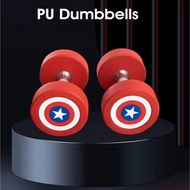 PREMIUM Dumbbell Barbell Captain America Fixed Dumbbell ImportedOriginal RETAIL (2.5 kg - 12.5 kg)