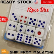 12pcs Dice Dadu Gaming Gambling Game Dices Board Game
