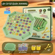 4-player flip-flop chess game Intellectual toy 52 chess to train children's memory and remember colo