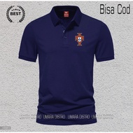 Fc Prtgl Polo Shirt Print Pdf Edesi World Cup Qatar Park Text Silver Short Polo Shirt / Cool Polo Sh