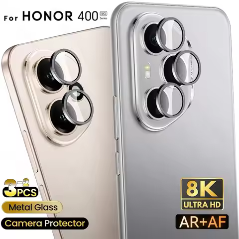 Honor400Pro Metal Ring Camera Protector Cap For Honor 400 Pro 5G 9D Tempered Glass Lens Film Honor40