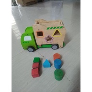 Asda Wooden Shape Sorter Car Vehicle Preloved Second Hand Toys from UK Box