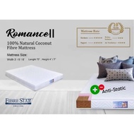 ROMANCE 2 Fibre Star 100% Full Natural Fibre Coconut Mattress/ TilamSabut/ 椰丝床褥/ 防靜電功效/ 最重系列/ 獨家代理