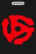 Composition Notebook: Music Geek, Red 45 Rpm Record Adaptor, Music Geek Stuff Reed Rugged Classic Va