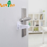 Home Door Lever Child Lock Baby Safety Drawer Deter Kids Opening Handle Locks Equipment