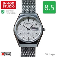 Seiko Grand Quartz 36mm Snowflake Day Date 4843 8100 Japan Vintage JDM CPO