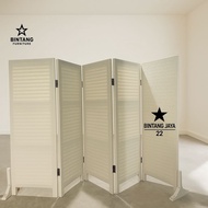 Synthetic Rattan Screen Minimalist Room Divider Partition Room Divider