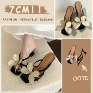 NEW Butterfly Sandals For Women Heels Fashion Sandals 7cm Vacation Heels