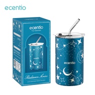 ecentio Cooler Tumbler 500ml/600ml Sedotan Stainless Steel 304 Mug Tahan Panas Dingin