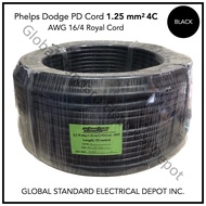 Phelps Dodge PD Cord (Royal Cord) 1.25mm2 (#16) 4C [75 Meters]