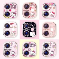 [Spicy Rabbit Head Hello Kitty iPhone 11 Pro Max Camera Protector Cute Lens Pink Bowknot Sticker