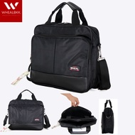 WHEAL กระเป๋าสะพายข้าง กระเป๋าสะพายไหล่ กระเป๋าใส่เอกสาร กระเป๋าแมสเซ็นเจอร์ กระเป๋าถือ ขนาด 14 นิ้ว