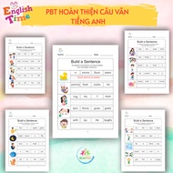 Build A Sentence Mesaukids English Exercise Sheet to Build Sentences Helps Children Develop Reading 