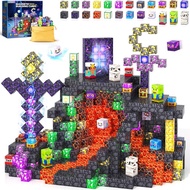 Magnetic Blocks - Build Mine Magnet World, STEM Magnetic Building Blocks for Kids Ages 4-12, Buildin