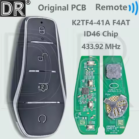 DR Origianl K2TF4-41A-F4AT ID46 Chip 433MHz Car Remote Key For BYD Qin PLUS Yuan PLUS SON Dolphin DM