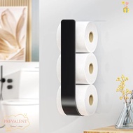 PREVALENT Toilet Paper Holder, 3-in-1 Space-Saving Towel Rack, Quality Wall-Mounted Self-adhesive Me