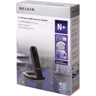 Belkin N+ Wireless USB Network Adapter ( Clear Stock )