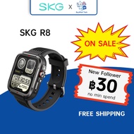 SKG R8 Smartwatch สมาร์ทวอทช์ นาฬิกาโทรศัพท์ รูปลักษณ์สไตล์ทหาร โทรออกและรับสาย 100+โหมดสปอร์ต ตรวจวัดอัตราการเต้นหัวใจทั้งวัน การวัดออกซิเจนในเลือด พร้อมกับหลักสูตรการวิ่ง รับประกัน 12 เดือน