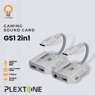 Plextone GS1 2 in 1 60W 3.5mm Type C Gaming Adapter Fast Charging
