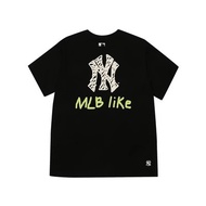 MLB (พร้อมส่ง) เสื้อยืดMLB เสื้อยืดพิมพ์ลายNY เสื้อยืดทรงOVERSIZE เสื้อยืดสำหรับผู้หญิงผู้ชาย ของแท้%