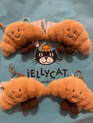 Jellycat 牛角包 Croissant bag charm