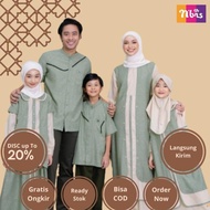 GAMIS REMAJA SARIMBIT NIBRAS BASMA GREEN SAGE - GAMIS REMAJA BASMA