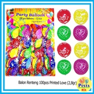 ! (CONTENTS 100) LOVE CHARACTER RENTENG BALLOONS 2.8GR, CHARACTER BALLOONS, CHARACTER BIRTHDAY BALLO